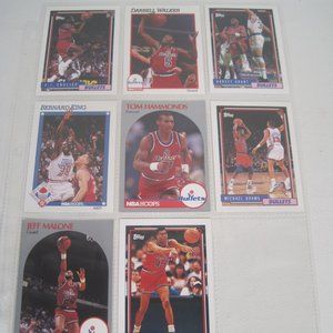 Lot of 8 WASHINGTON BULLETS NBA Player Cards